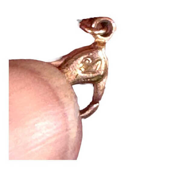 Swarovski Gold Toned Chain Necklace Square Cut Rose Gold CZ Pendant 5510698 - Picture 4 of 9